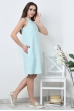 Льняное летнее платье свободное с поясом